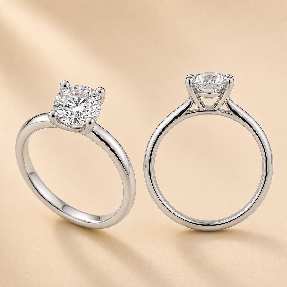 The Four-Prong Solitaire setting
