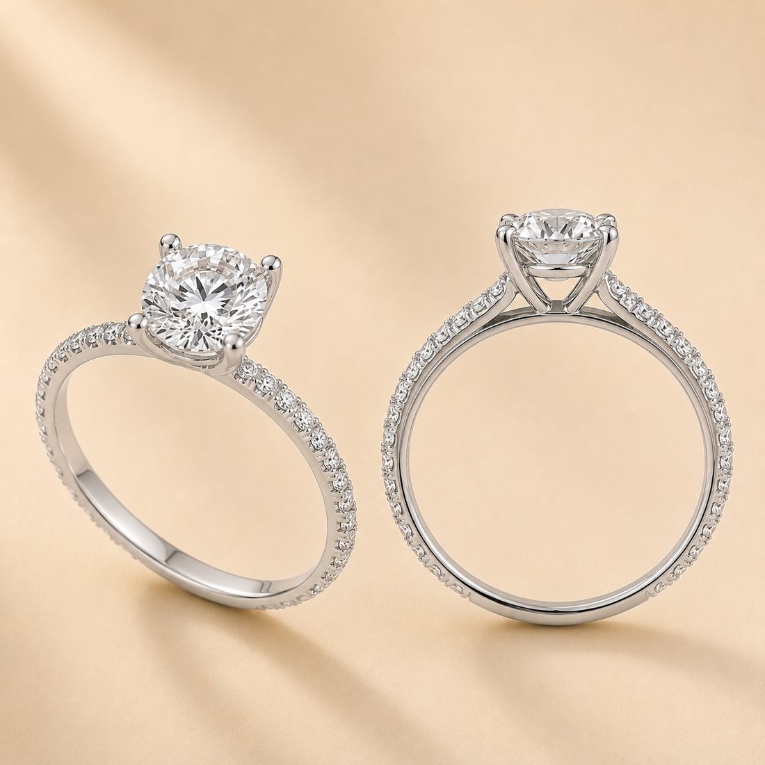The Pavé Four-Prong setting